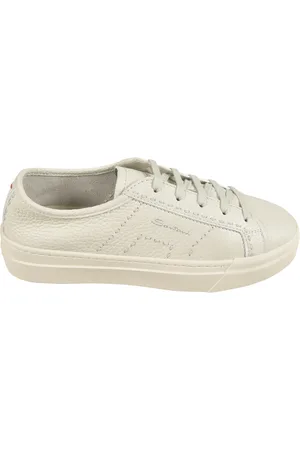santoni Schoenen, Heren, Wit, 42 1/2 EU, Platte schoenen voor vrouwen