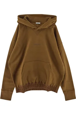Saint Laurent Sweatshirts & Hoodies, Heren, Groen, XL, Katoen, Cotton Logo Hoodie
