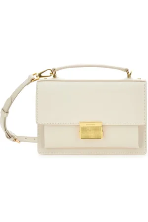Golden Goose Tassen, Dames, Wit, ONE Size, Leer, Venezia Witte Handtas