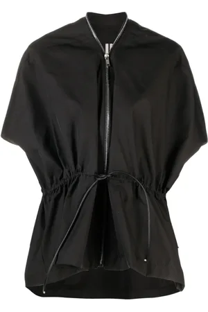 Rick Owens Jassen, Dames, Zwart, ONE Size, Polyester, Sail Jacket