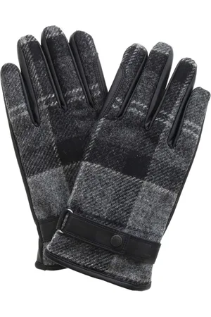 Barbour Accessoires, Heren, Zwart, L, Wol, Newbrough Tartan Handschoenen