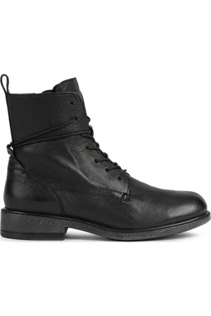Geox Schoenen, Dames, Zwart, 37 EU, Leer, Catria Booties