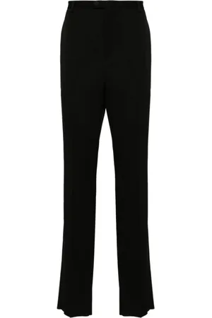 Saint Laurent Broeken, Heren, Zwart, L, Wol, Tuxedo Broek