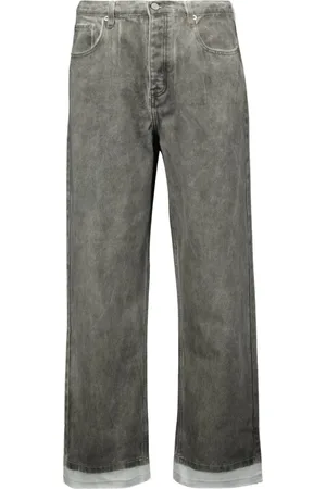 IRO Jeans, Heren, Grijs, W29, Denim, Grijze Denim Jeans met Witte Zoom