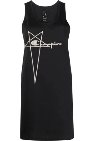 Rick Owens Kleedjes, Dames, Zwart, S, Katoen, Zwarte Basketball Jurk