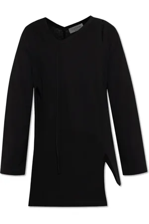 Y-3 Tops, Heren, Zwart, L, Katoen, Asymmetrisch langemouwenshirt