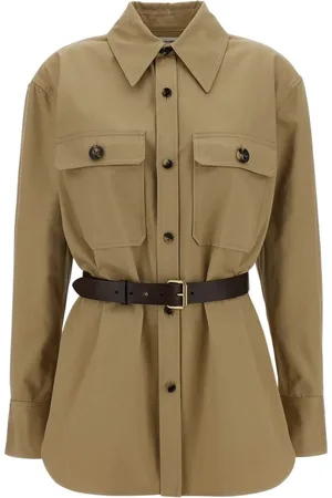 Saint Laurent Blouses & Shirts, Dames, , L, Katoen, Saharienne Shirt