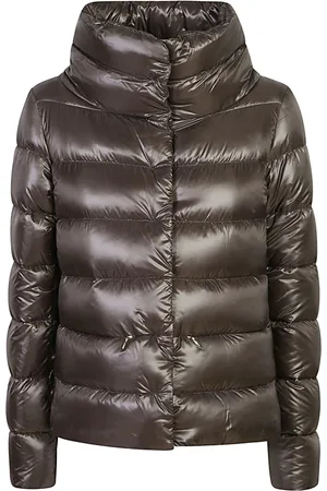 HERNO Jassen, Dames, Bruin, L, Winterjas