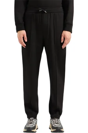 Armani Exchange Broeken, Heren, Zwart, M, Katoen, Katoenen French Terry Joggers