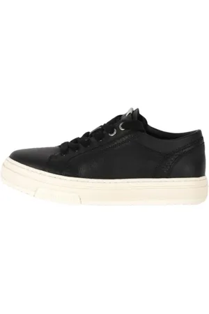Represent Schoenen, Heren, Zwart, 41 EU, Leer, Low Top leren sneakers