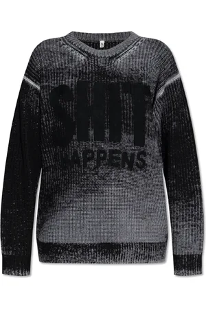 R13 Truien, Dames, Zwart, M, Wol, Happens Boyfriend Trui