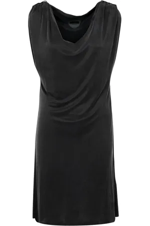RRD Kleedjes, Dames, Zwart, S, Polyester, Mouwloze Jurk met V-Hals