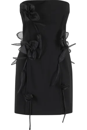 ROTATE Kleedjes, Dames, Zwart, L, Polyester, Rose Tube Jurk