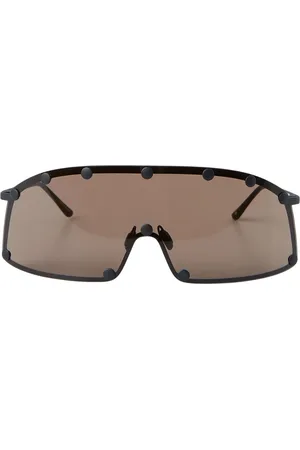 Rick Owens Accessoires, unisex, Zwart, ONE Size, Performa Shielding Zonnebril