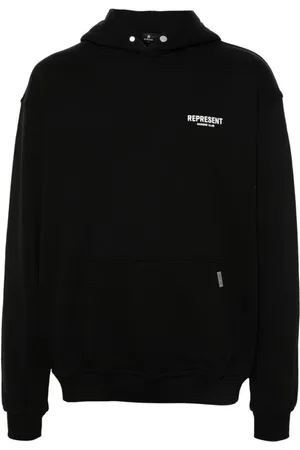 Represent Sweatshirts & Hoodies, Heren, Zwart, XL, Katoen, Hooded Logo Sweatshirt