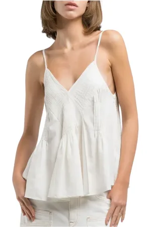 Replay Tops, Dames, Wit, S, Stijlvolle Top
