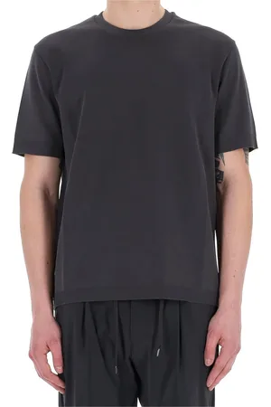 HERNO Tops, Heren, Grijs, S, Katoen, Katoenen T-shirt en Polo