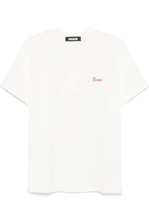BARROW Tops, Heren, Wit, S, Katoen, Jersey T-Shirt