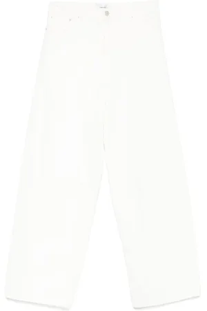 haikure Jeans, Dames, Wit, W25, Denim, Button Fly Jeans Klassieke Stijl