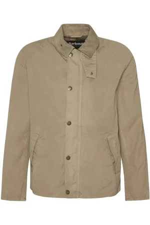 Barbour Jassen, Heren, , XL, Katoen, Katoenen Jas met Rits en Knopen