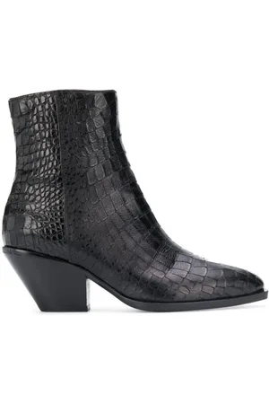 Giuseppe Zanotti Schoenen, Dames, Zwart, 36 EU, Leer, Elegante Zwarte Leren Enkellaarsjes