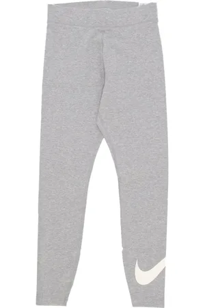 Nike Broeken, Dames, Grijs, M, Polyester, High-Waisted Swoosh Leggings
