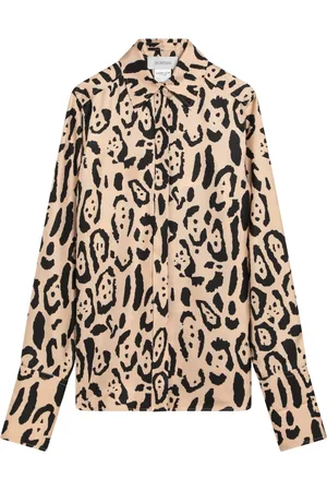 Sportmax Blouses & Shirts, Dames, Bruin, S, Lange mouwen overhemd