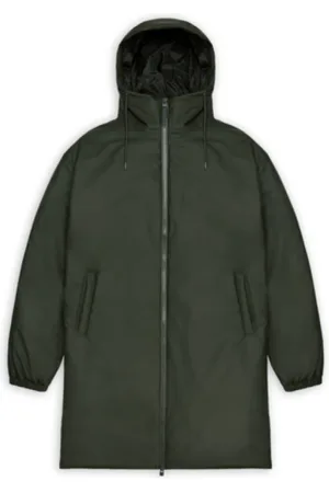 Rains Mantels, Heren, Groen, S, Polyester, Stijlvolle Parka