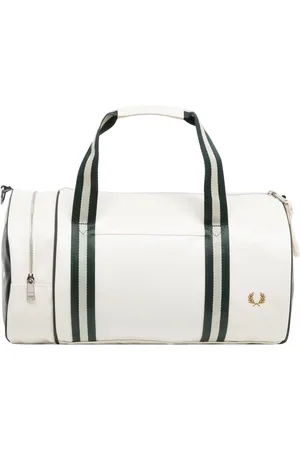 Fred Perry Sport, Heren, Wit, ONE Size, Polyester, Multicolor Gymtas met Verstelbare Band