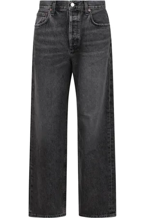 AGOLDE Jeans, Dames, Grijs, W29, Katoen, Laaghangende Baggy Jeans