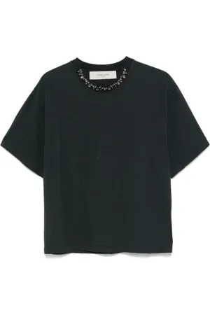 Golden Goose Tops, Dames, Zwart, M, Katoen, Stijlvolle T-shirts en Polo`s