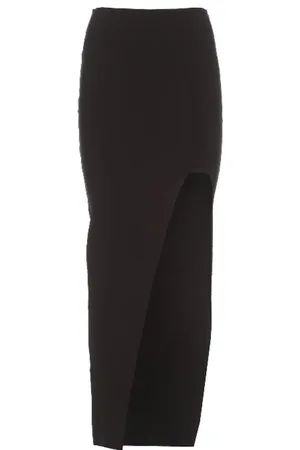 Rick Owens Rokken, Dames, Zwart, M, Polyester, Stijlvolle Rok