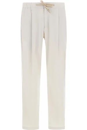 HERNO Broeken, Heren, Grijs, XL, Leer, Grijze Broek Stijlvol Model