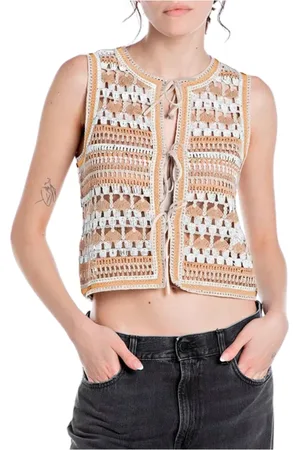 Replay Tops, Dames, , M, Katoen, Sleeveless Top
