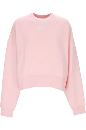 Nike Sweatshirts & Hoodies, Dames, Roze, L, Katoen, Oversized Crew Sweatshirt
