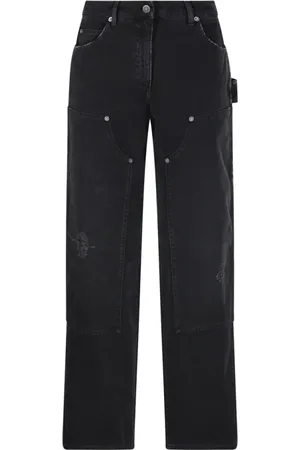 Golden Goose Jeans, Dames, Zwart, M, Katoen, Marley Werkbroek