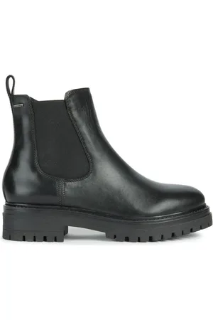 Geox Schoenen, Dames, Zwart, 38 EU, Leer, Iridea B Abx Chelsea Boots