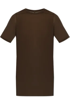 Rick Owens Tops, Heren, Bruin, S, Level T Bruin T-Shirt
