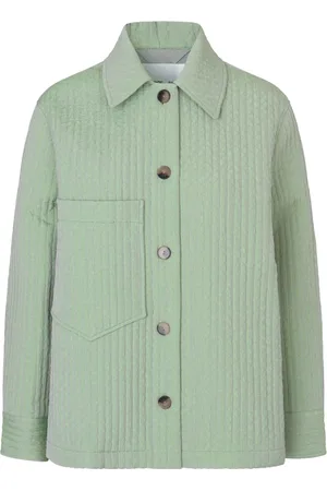 Samsøe Samsøe Jassen, Dames, Groen, L, Polyester, Ember Jacket