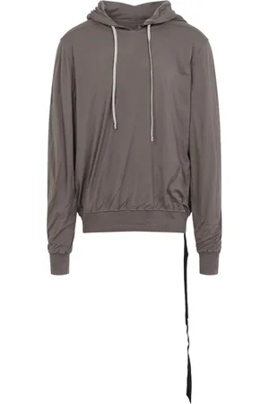 Rick Owens Sweatshirts & Hoodies, Heren, Grijs, S, Katoen, Cozy Oversized Hoodie