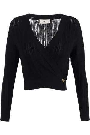 Elisabetta Franchi Truien, Dames, Zwart, S, Zwarte Truien voor Vrouwen