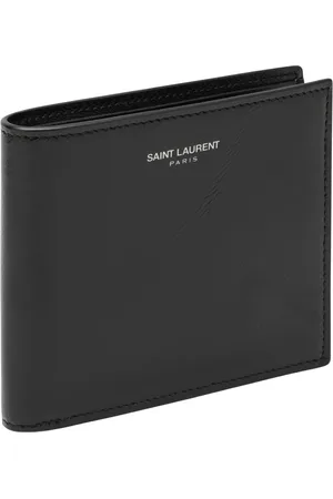 Saint Laurent Accessoires, Heren, Zwart, ONE Size, Leer, Portafoglio Orizzontale Wallet