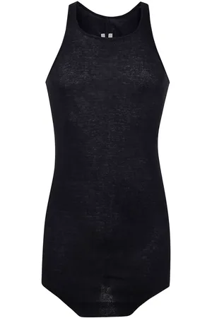 Rick Owens Tops, Heren, Zwart, S, Basic Rib Tank