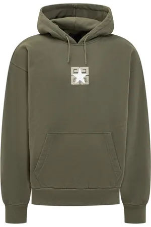 Givenchy Sweatshirts & Hoodies, Heren, Groen, M, Katoen, Boxy Fit Hoodie