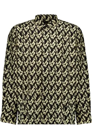 Saint Laurent Overhemden, Heren, Veelkleurig, S, Shirt met patroon, klassieke stijl, viscose