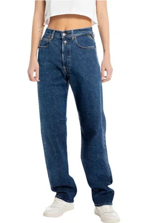 Replay Jeans, Dames, Blauw, W29, Denim, Loose-fit Jeans