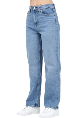 Tommy Hilfiger Jeans, Dames, Blauw, W30, Denim, Straight Leg Denim Jeans