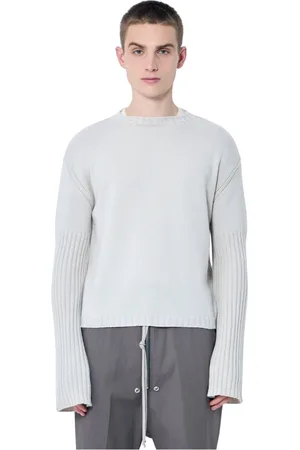 Rick Owens Truien, Heren, , M, Kasjmier, Cashmere Crewneck Trui