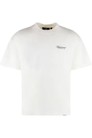 Represent Tops, Heren, , XL, Katoen, Geribbelde T-shirt van katoen met ronde hals