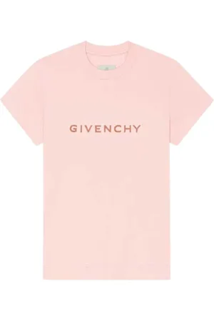 Givenchy Tops, Dames, Roze, S, Katoen, 4G T-Shirt
